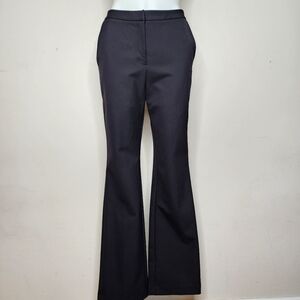 HALOGEN Black Scuba Tech Flare Pants Size 6